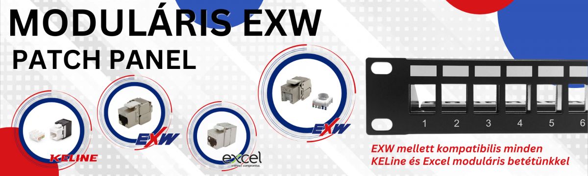 Moduláris EXW patch panel